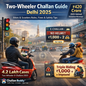Two-Wheeler Challan Guide Delhi 2025: Bikes & Scooters